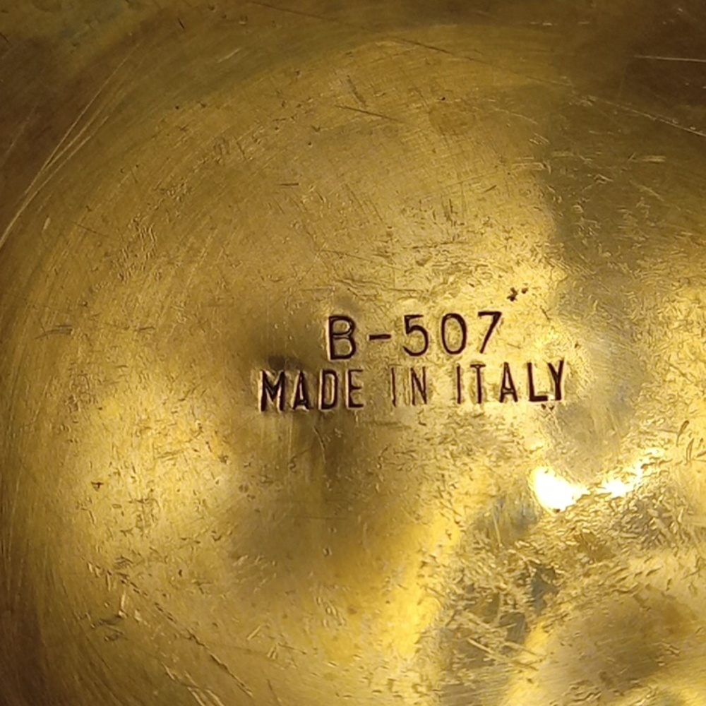 Italian Silver Hammered aluminum Ice Bucket - Picture 7 of 8
